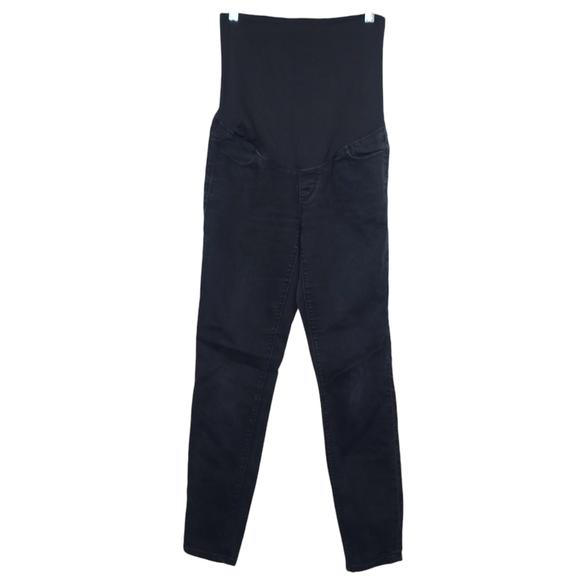 LOFT Denim - LOFT Black Dark Wash Maternity Jeans 4